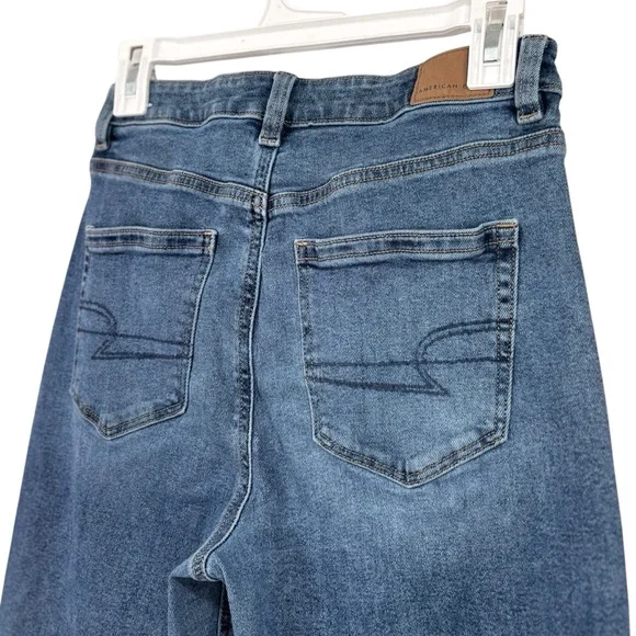 American Eagle Blue Jeans Stretch Denim Size 6 Long Women's - Picture 9 of 11